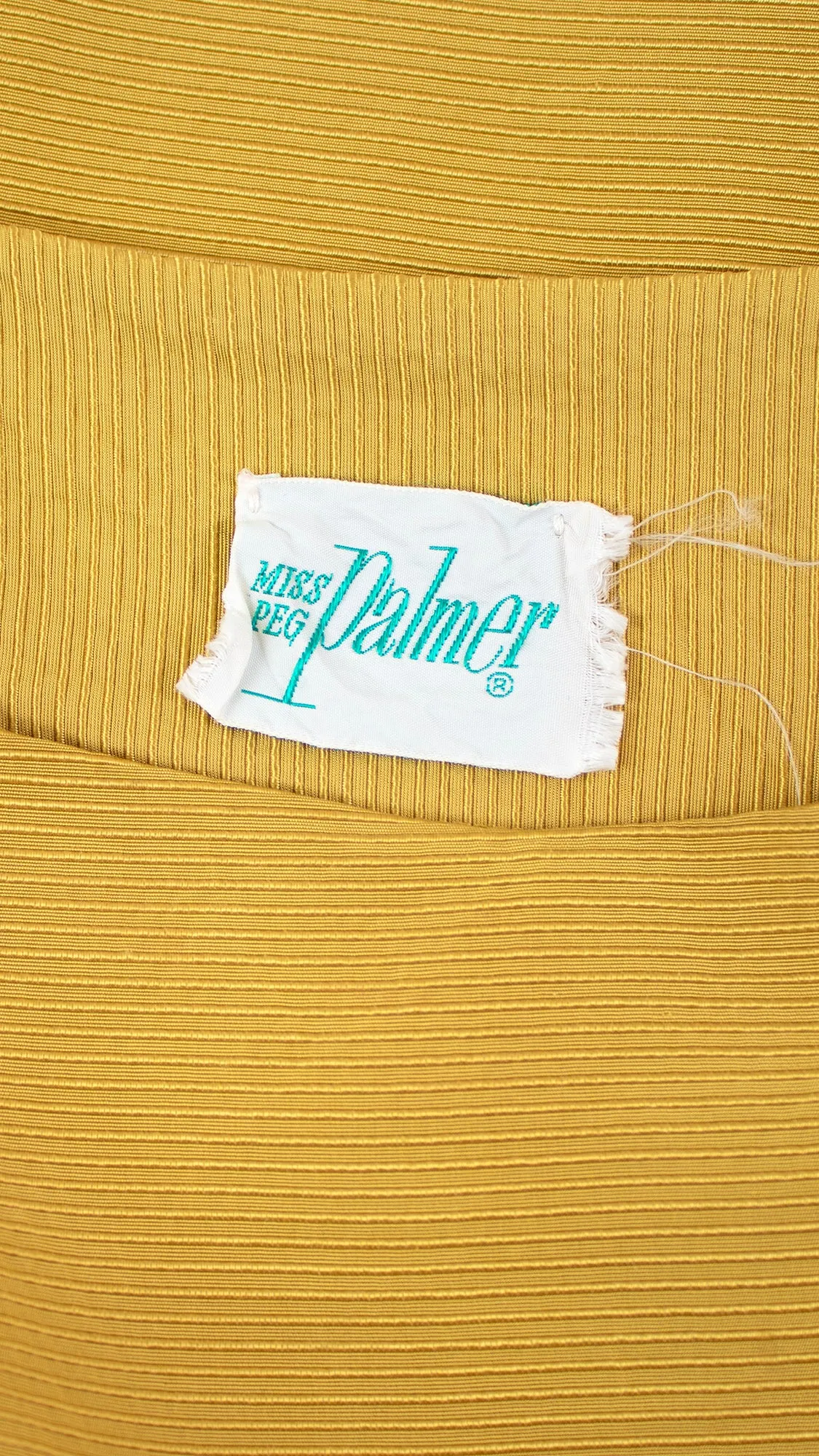 1960s Yellow Wiggle Dress | large