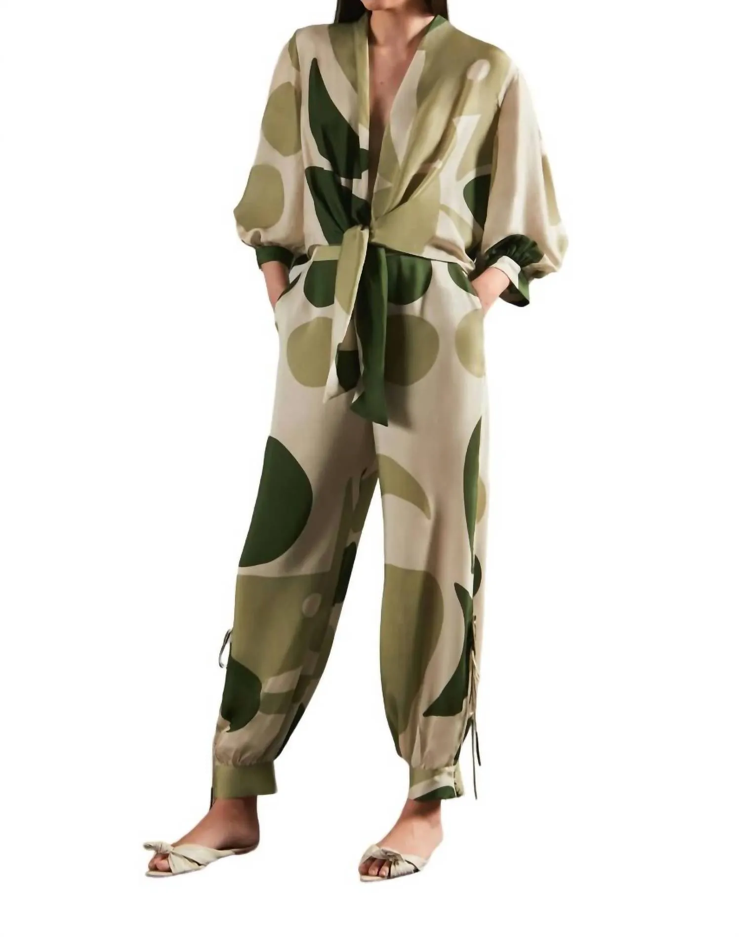 Adriana Degreas - Jellyfish Side Slit Pants