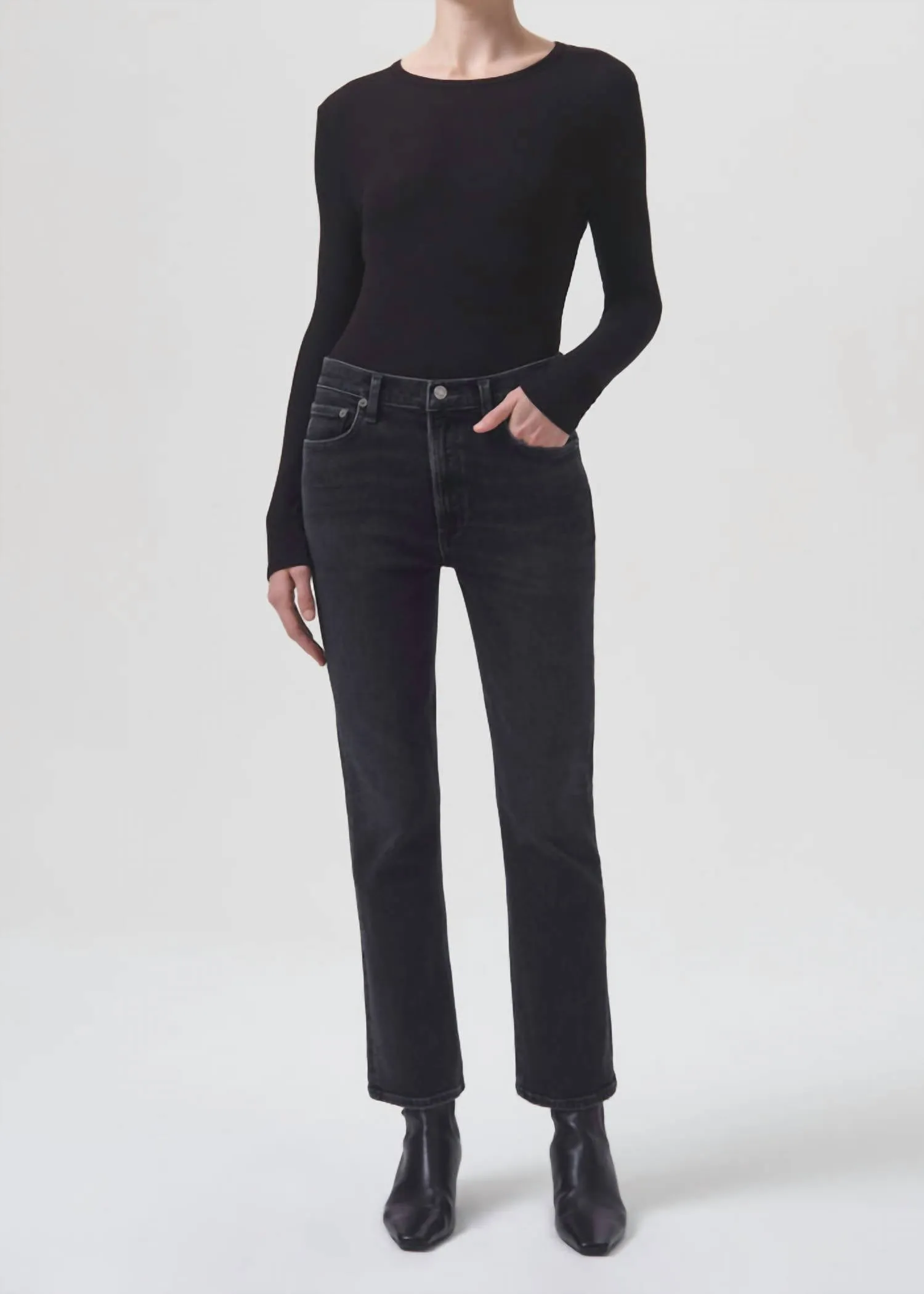 Agolde - Nico High Rise Slim Boot Jean