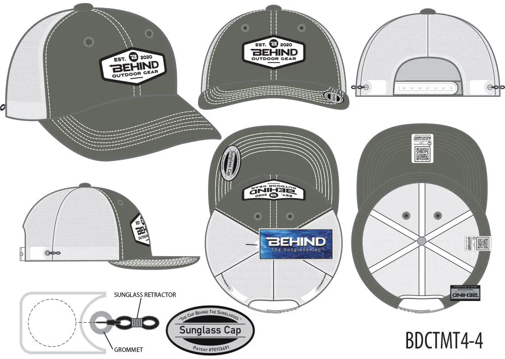 BDCTMT4-4 (SAGE / WHITE MESH)