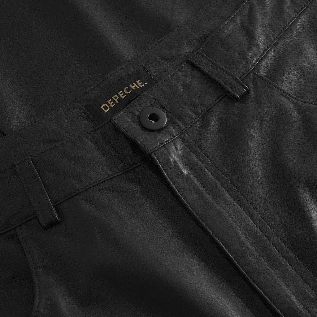 Bindy leather pants (HW) / 51176 - Black (Nero)