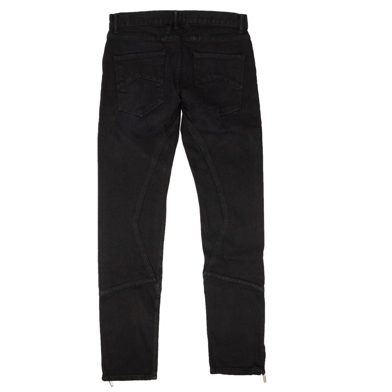 Black Rhoadster Denim Straight Leg Pants