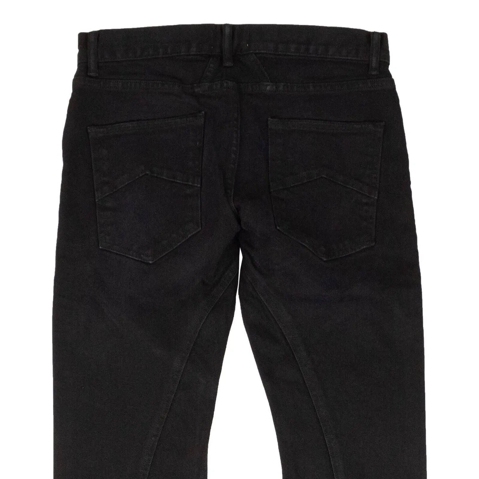 Black Rhoadster Denim Straight Leg Pants