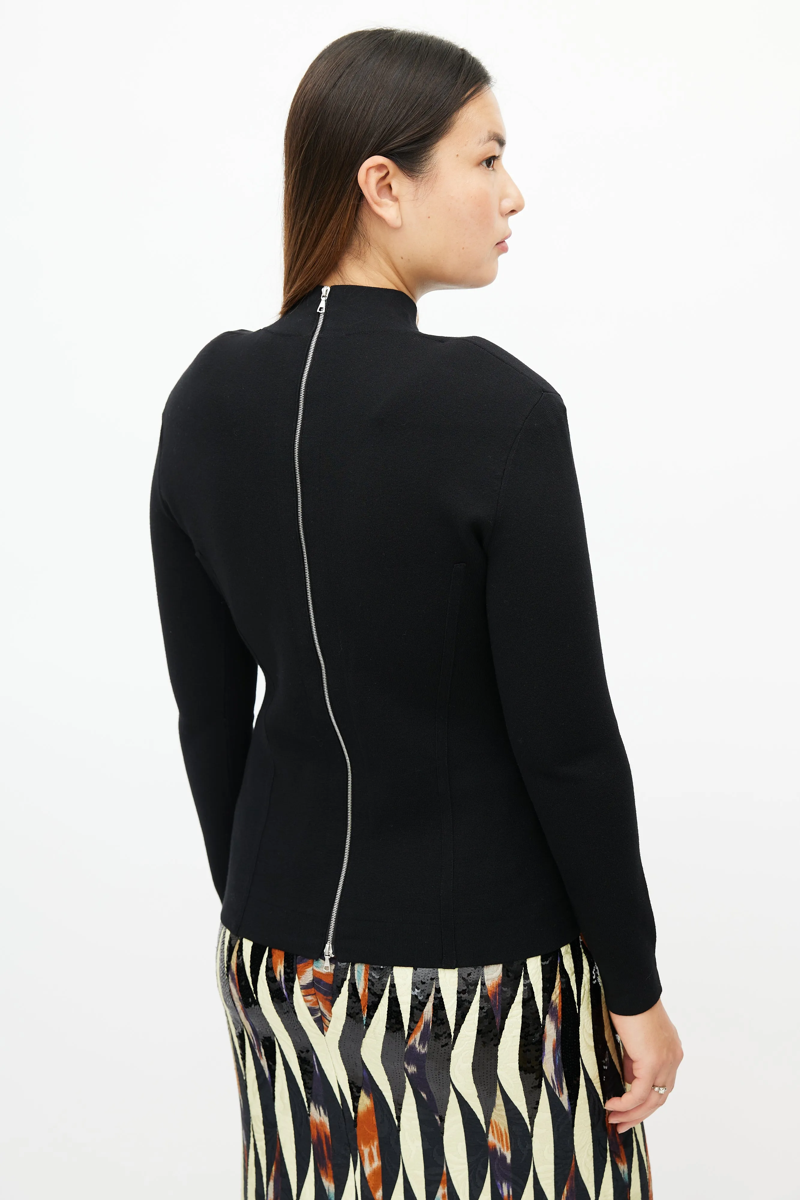 Black Structured Top