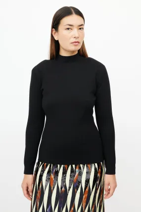 Black Structured Top