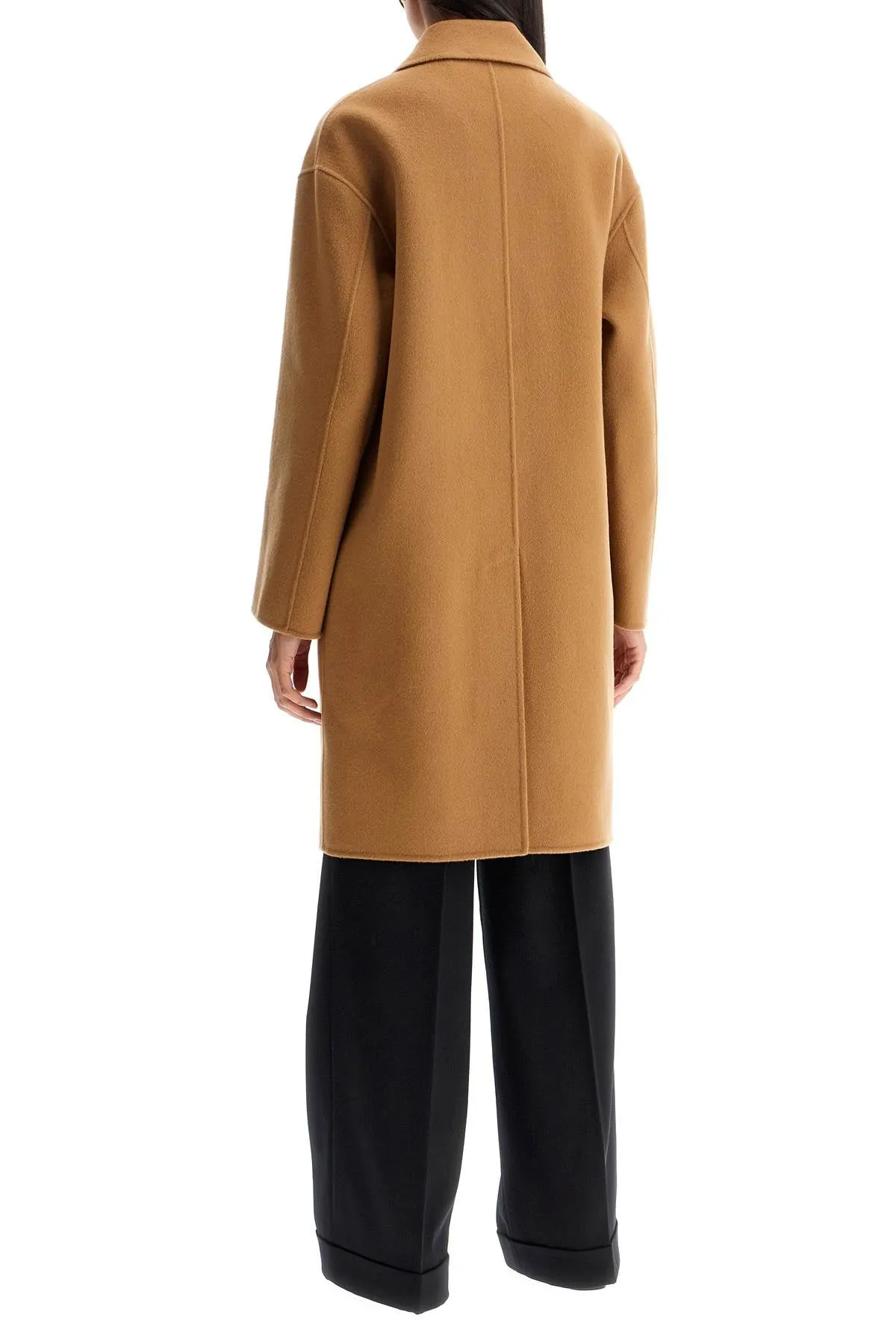 DOUBLE WOOL COAT WITH SCREWDRIVER DESIGN