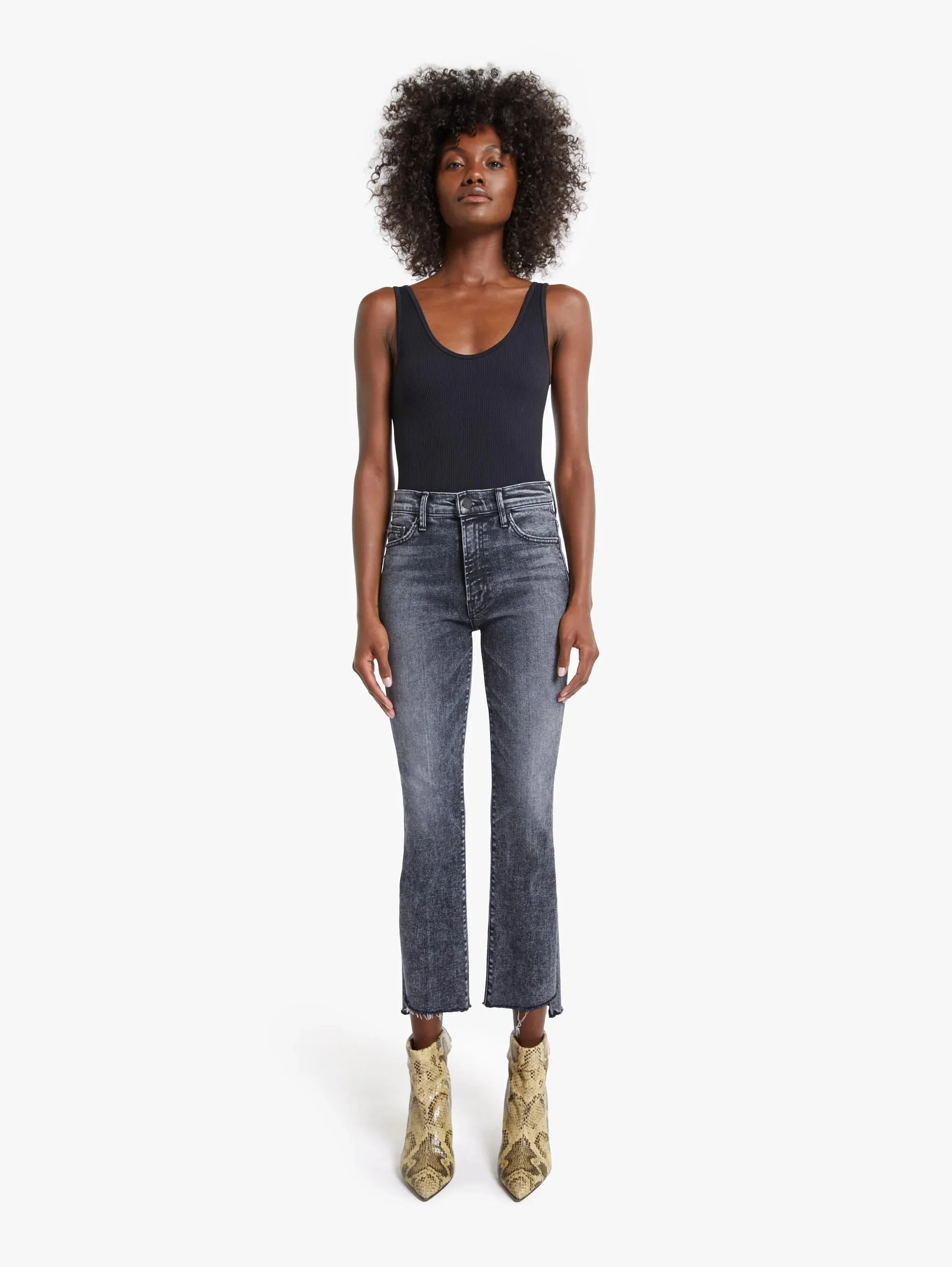 Insider Crop Step Fray Jean - Train Stops