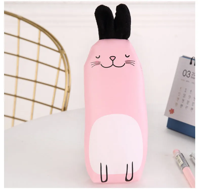 Kawaii Bunny Leather Pencil Case