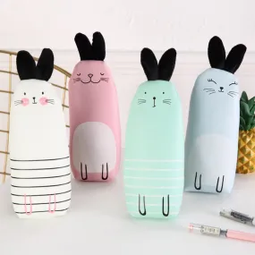 Kawaii Bunny Leather Pencil Case
