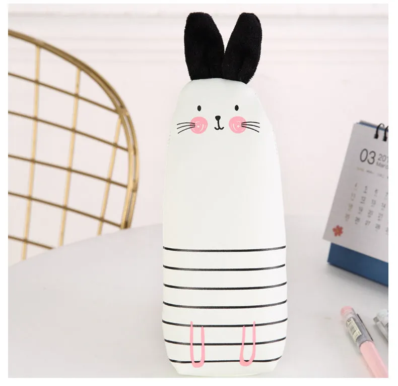 Kawaii Bunny Leather Pencil Case