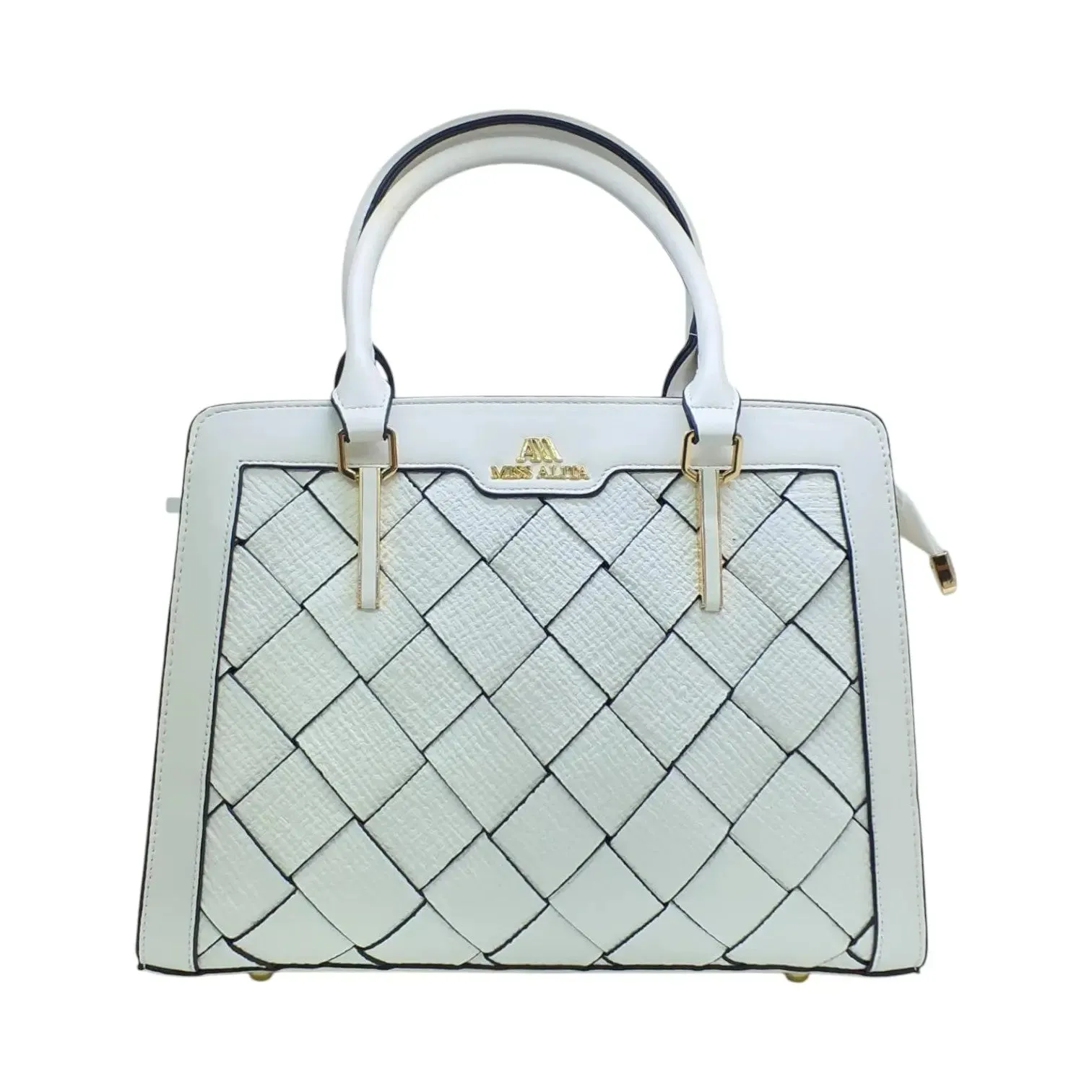Miss Alita Women's Structured Handbag with Woven Design