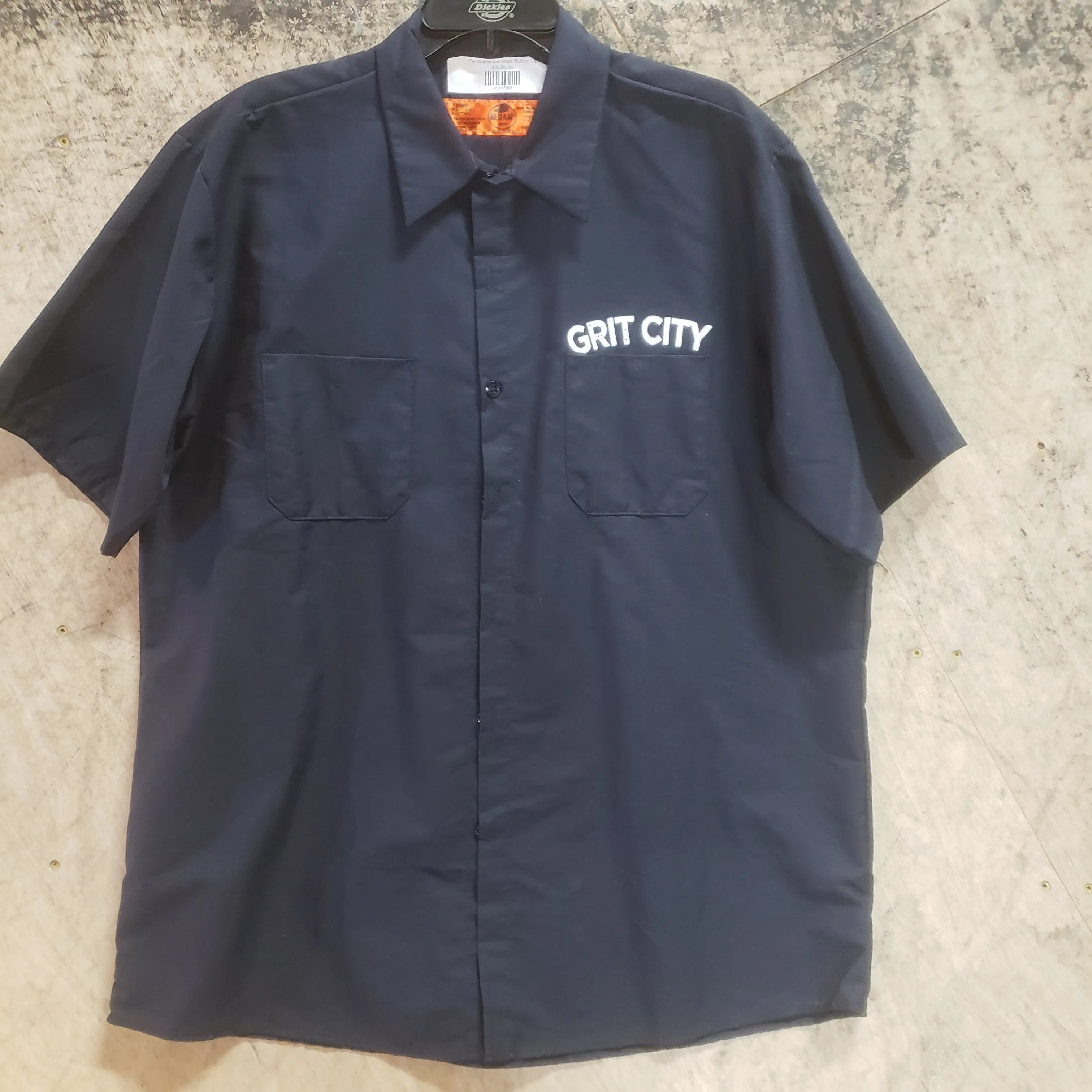 Parts and Services Button Up