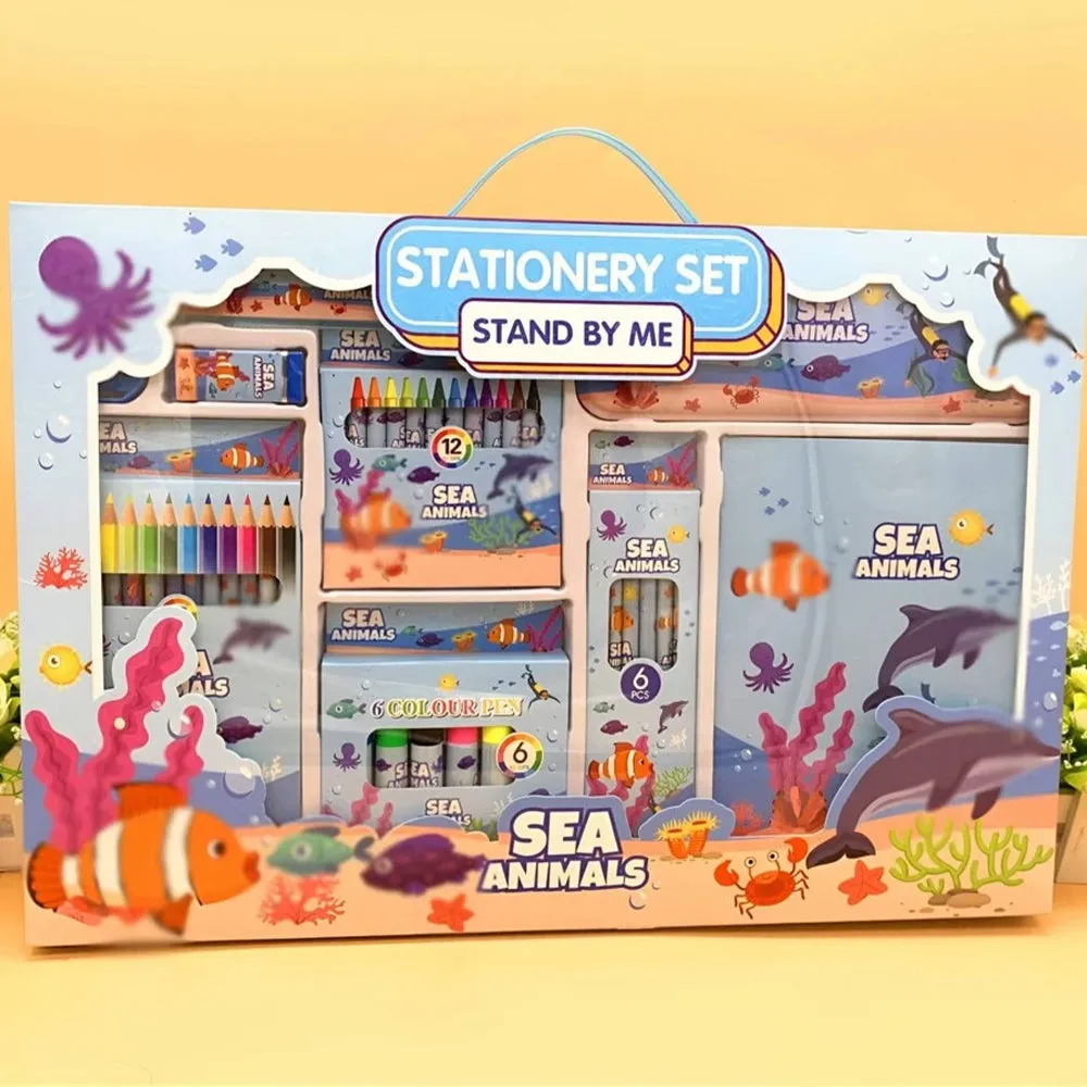 SEA ANIMALS THEME STATIONARY SET