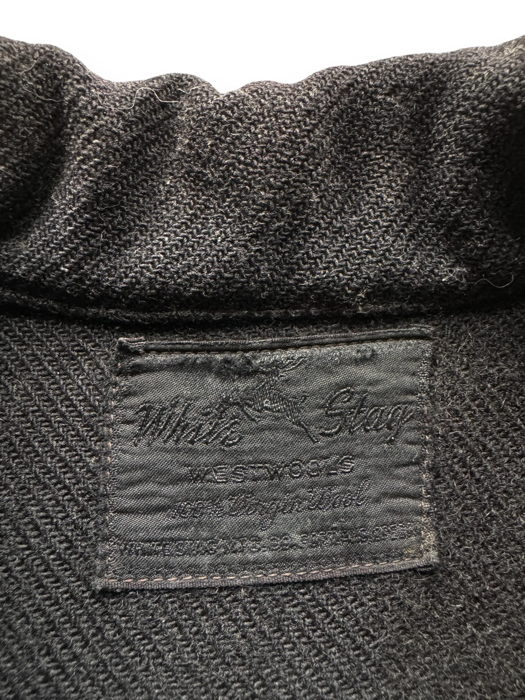 Vintage Thrashed and Overdyed White Stag Wool Cruiser SZ XL